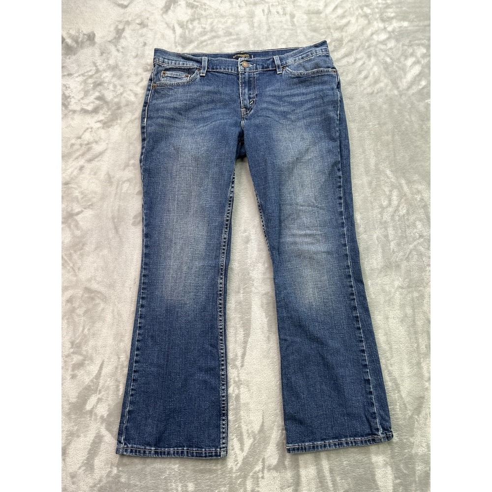 Levis 524 Too Superlow Y2K Jean Womens 13 S/C Blue Bootcut Western Cowgirl Boho